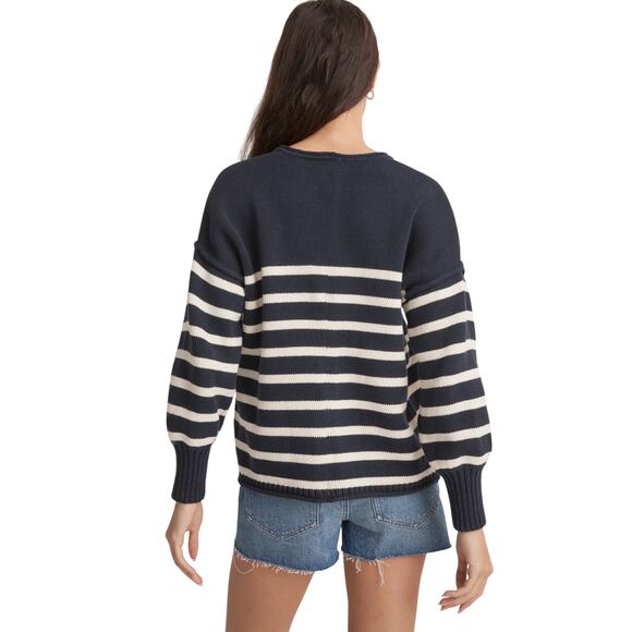 Madewell Conway Pullover Striped Sweater, Deep Indigo, Women’s Small - Picture 4 of 10